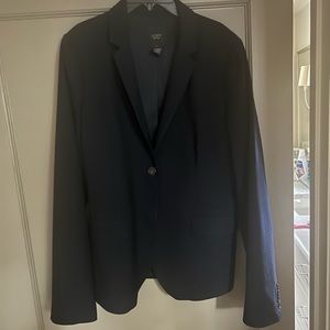 J Crew Navy Blue Blazer Super 120 Tall 12